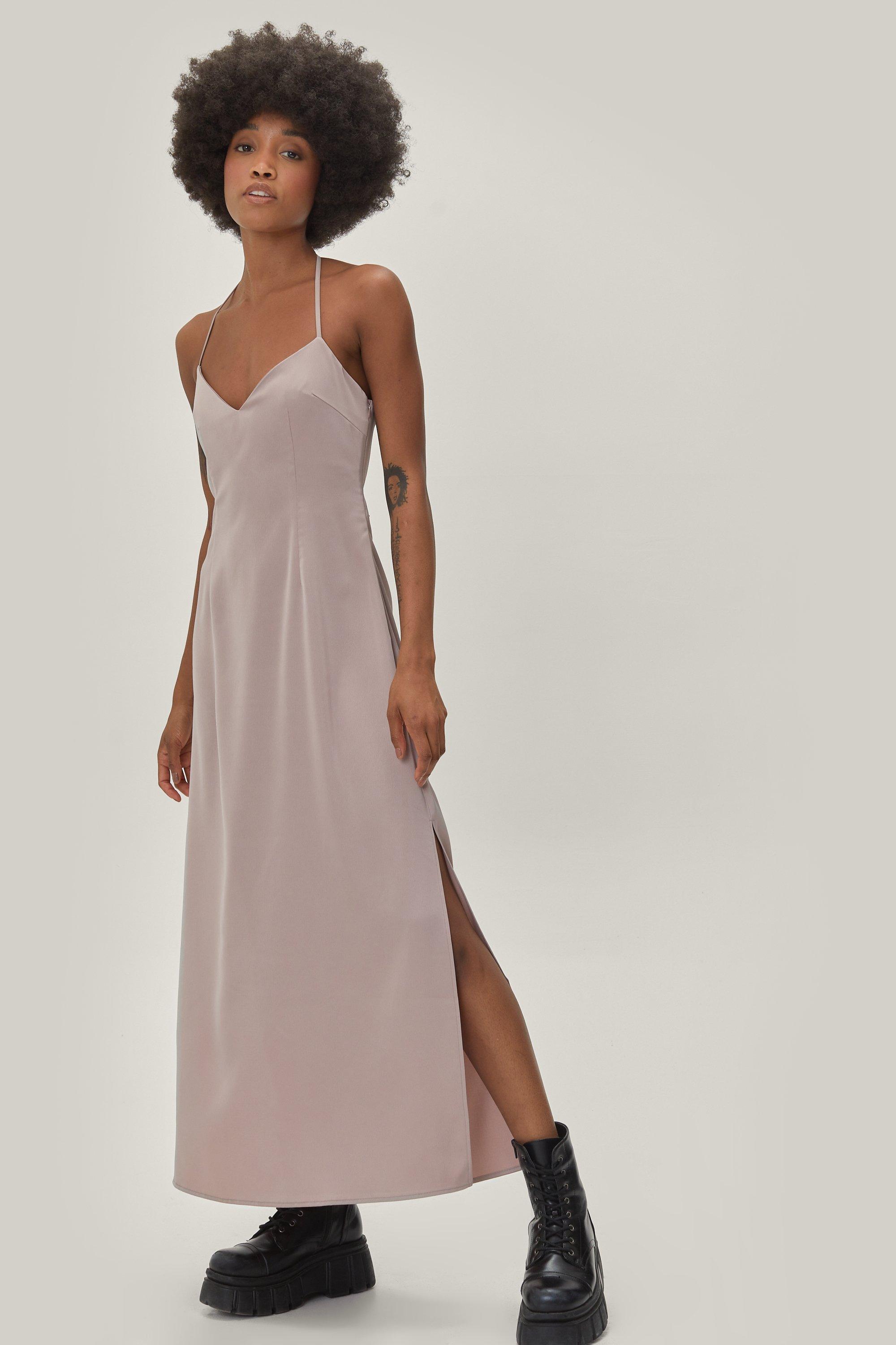 Petite maxi split sales dress